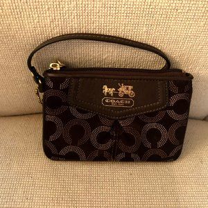 Coach Monogram Wristlet